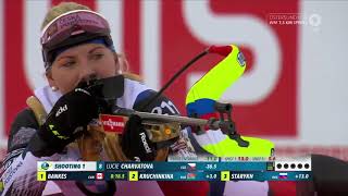 Biathlon WM  quot Sprint Damen quot  Östersund 2019  Sprint Women [upl. by Jehias2]