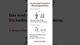 Das Personalpronomen sie Plural deutsch sprache lerne [upl. by Ravahs20]