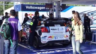 Polo WRC 2016 service at Rally Mexico  Engine Startup [upl. by Roselba405]