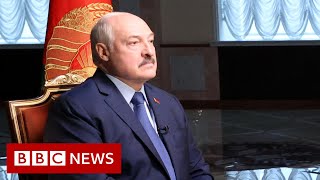 Belarus leader Lukashenko tells BBC the country may have helped migrants into the EU  BBC News [upl. by Eppesiug927]