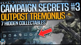 Halo Infinite ALL SECRETS IN OUTPOST TREMONIUS  OP WEAPON SPARTON CORES amp AUDIO LOGS  Full Guide [upl. by Losse]