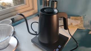 Timemore electric kettle 900 ml 1350 watt best electric kettle for pour over [upl. by Aenal]