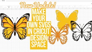 🚨 MUST SEE CRICUT UPDATE  MAKE YOUR OWN SVG IMAGES IN CRICUT DESIGN SPACE 🚨PNG TO SVG CONVERTER [upl. by Burrton]