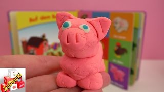 Moje zwierzątka lepimy różową świnkę z ciastoliny Play Doh [upl. by Kaplan]