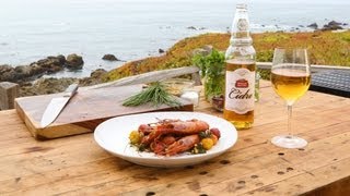 Pine Roasted Spot Prawns  Coastal with Byron Talbott [upl. by Mosora564]