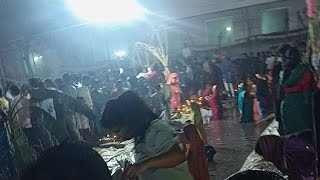 Chhat puja celebration in delhi 🙏🙏🙏🔥🎉 [upl. by Erret]