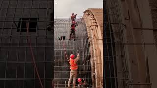 Construction of tunnels  installation of reinforcing steel for pouring [upl. by Deaner]