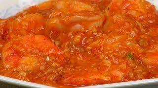 How to Make Ebi Chili StirFried Prawns in Chili Sauce Recipe  Cooking with Dog [upl. by Ahsienom]