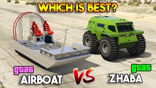 GTA 6 AIRBOAT VS GTA 5 ZHABA WHICH IS BEST [upl. by Merp]