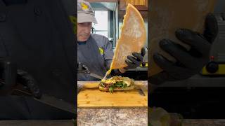 Raclette sandwich at Plant Street Market in Florida🧀 food foodvlog travelvlog eating foodies [upl. by Sadirah]