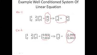 Ill Condition vs Well conditioned system [upl. by Merce199]