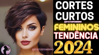 80 CORTES CABELO CURTO FEMININO 2024 TENDÊNCIA MULHERES MODERNAS TODAS AS IDADES [upl. by Ryle]