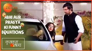 नशे में Pragya ने चलाई रुकी हुई Car  Kumkum Bhagya  Abhi aur Pragya ki Funny Equations  Zee TV [upl. by Elraet]