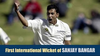 SANJAY BANGAR  First International Wicket  3rd ODI  ENGLAND tour of INDIA 2002 [upl. by Chandra]