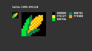 Pixel Art  16x16  Corn  241118 pixelart [upl. by Baram]