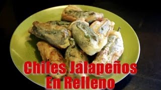 Chiles Jalapeños en Rellenos  Recetas en Casayfamiliatv [upl. by Tabbatha787]