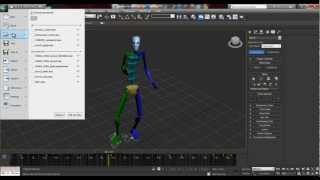 Tutorial insertar animaciones predeterminadas en un biped de 3DsMAX [upl. by Theadora]