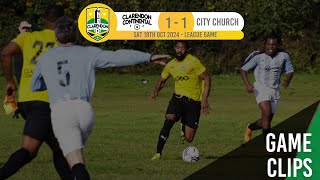 Clarendon Continental FC 1  1 City ChurchSat 19th Oct 2024  League Game CLIPS [upl. by Hanway]