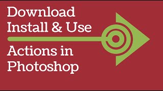 Photoshop Actions  How to download free actions install and run them [upl. by Annoerb]