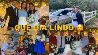 VLOG FESTA DE CASAMENTO DO NENÉM E ANA CECÍLIA 🥹❤️demos a festa de presente [upl. by Meghan]