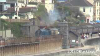 4464 Bittern 60019 passing Dawlish Full HD 1080p [upl. by Martres77]