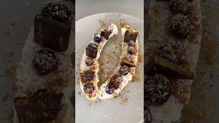 Einfacher Bananensplit 🍌🥥 schnellerezepte nachtisch [upl. by Ainomar]