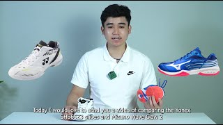 Đi tìm đôi giày ngon nhất  So sánh Yonex SHB 65Z3 vs Mizuno Wave Claw 2 Engsub [upl. by Lorens]