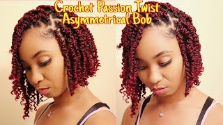 Crochet Passion Twist Asymmetrical Bob Zury One Pack Passion Twist V11 No Maintenance Crochet [upl. by Assyle290]