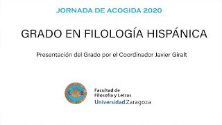 Grado en Filología Hispánica [upl. by Annairb]