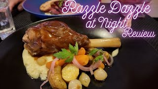 Review Of Razzle Dazzle Dinner On Virgin Voyages Surprising Experience [upl. by Nolyak]