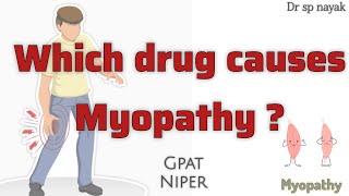 Drug induced myopathy corticosteroids statins finofibrate gpat niper [upl. by Atnoek]