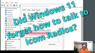 Icom USB Drivers amp Windows 11 [upl. by Abbe250]