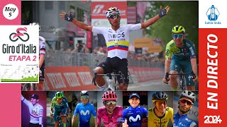 🚴🏼GIRO DE ITALIA 2024 En Vivo Etapa 2 🟢 [upl. by Mischa]