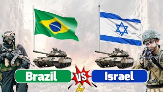 Comparison of Super Power Brazil VS Israel Military Power 2024Would You Rather Brazil or Israel [upl. by Ahsiat839]