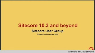 Sitecore 103 amp beyond with Pushpaganan ayanpush​ [upl. by Llennaj231]