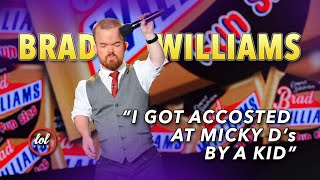 Comedian Brad Williams gets accosted at Micky Ds by a kid 😳🎤😂 [upl. by Lleroj378]