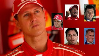 LOS COMPAÑEROS DE SCHUMACHER ¿QUE NIVEL TENIAN ¿QUE OPINABAN SOBRE EL ¿CORRIA SOLO [upl. by Westerfield196]