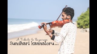 SUNDHARI KANNALORU  tribute to ilayaraja  VIOLIN COVER BY MIDHUN SURENDRAN [upl. by Haet]