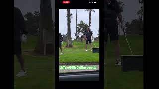 Golfers getting beeped in backswing is awesome tomgillisgolfinstruction funnyvideos tggi [upl. by Jordanson753]