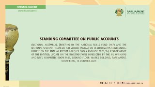 Standing Committee on Public Accounts 15 October 2024 [upl. by Welker]