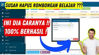 Cara Hapus Rombongan Belajar Dapodik 2025  Mudah  Dapodik2025 [upl. by Nathanael]