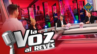 Carlos Latre reconoce voces en La Voz Al Revés  El Hormiguero [upl. by Sidonia]