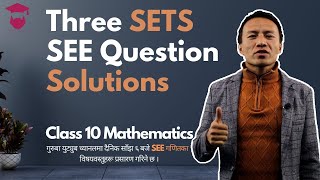 Three Sets SEE Question Solutions in Nepali  Class 10 Math  Chapter 1  Gurubaa [upl. by Oiznun985]