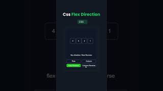 CSS Flex Direction css csseffect cssflexbox [upl. by Trant]