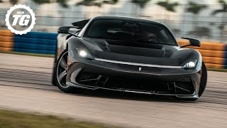 FIRST DRIVE Pininfarina Battista – 24m 1900bhp hyperEV driven on road and track  Top Gear [upl. by Idnal992]