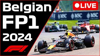 🔴F1 LIVE  Belgian Spa GP FP1  Commentary  Live Timing [upl. by Einrae]