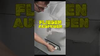 Das Geheimnis Fliesen wie ein Profi zu verfugen  Schnell und einfach diy handwerk tips [upl. by Aneehsar]