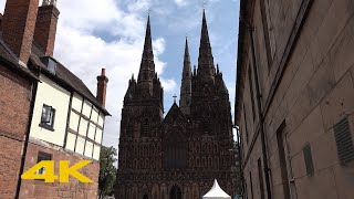 Lichfield Walk City Centre【4K】 [upl. by Nayllij]