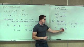 Prealgebra Lecture 21 Introduction to Integers [upl. by Nanaek652]