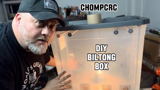 Easy DIY Biltong Box for curing meat biltong jerkydehydrator survivalfood [upl. by Ilesara]